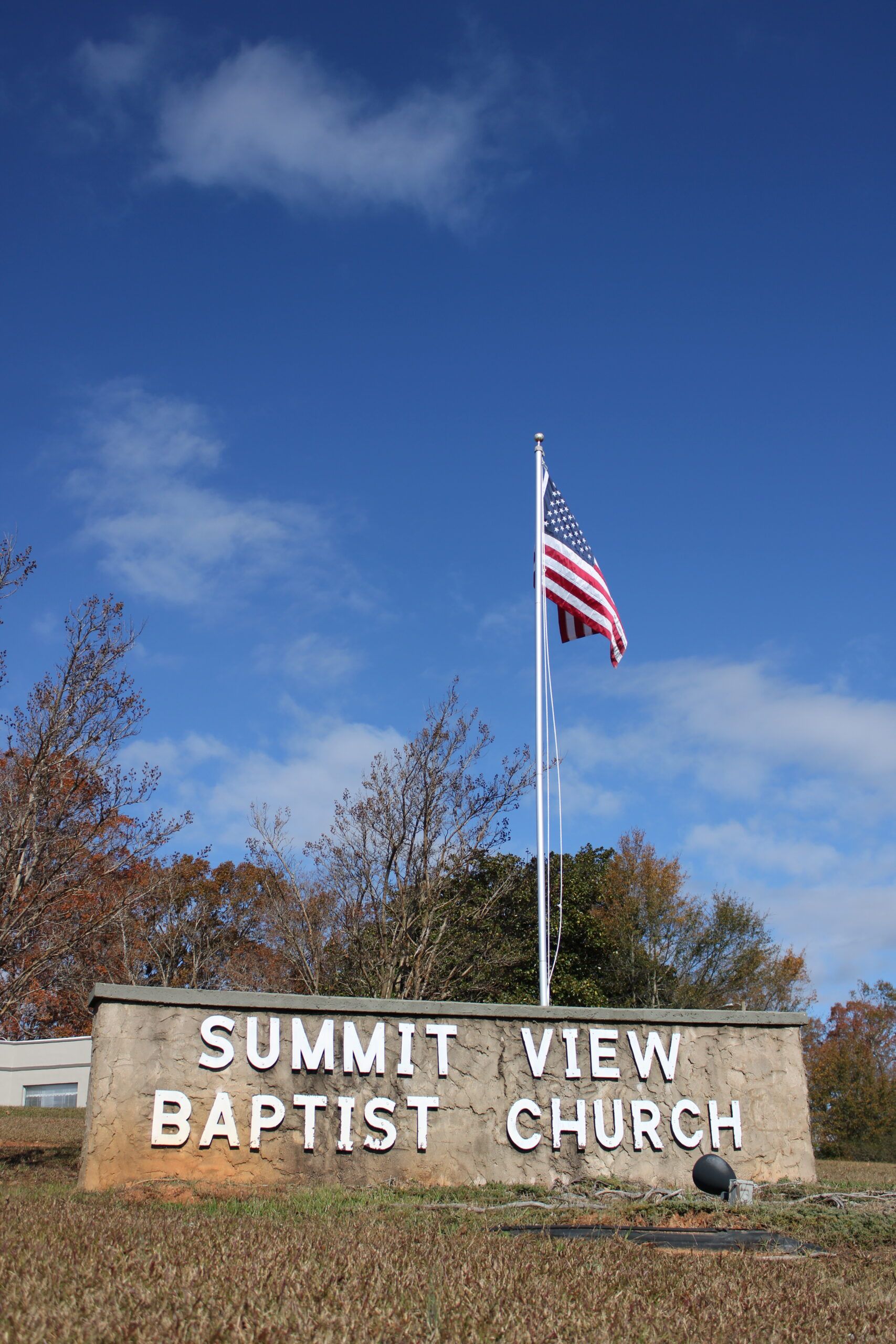 Summit View Sign and Flag